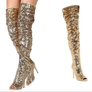 Cape Robbin Gold Fashion Boots (NEW)